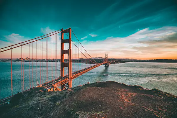 24-03_1_Golden Gate Bridge_Battery 洛杉磯到舊金山交通