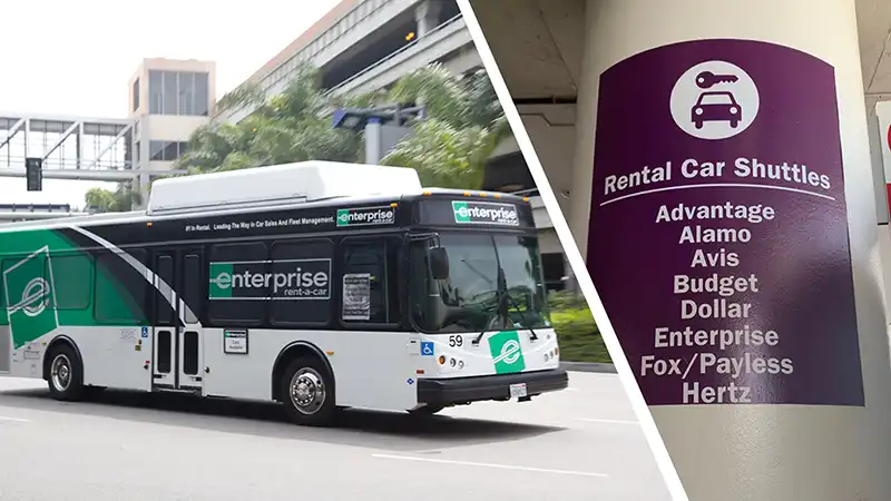 30-09_Rental Car Shuttles_2 洛杉磯機場到市區交通 #5. 租車自駕