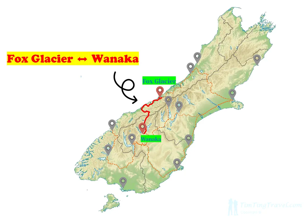 9-22_Position Fox Glacier 到 Wanaka:西海岸 6 號公路